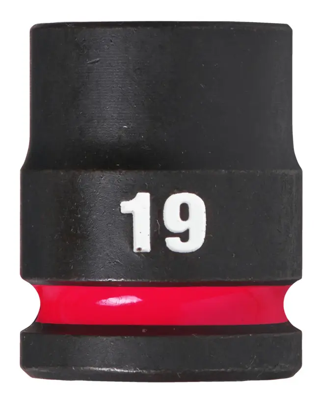 Nástrčná hlavice 1/2" Milwaukee Shockwave™ Impact Duty 19 mm, rázová, krátká (MI4932480313)